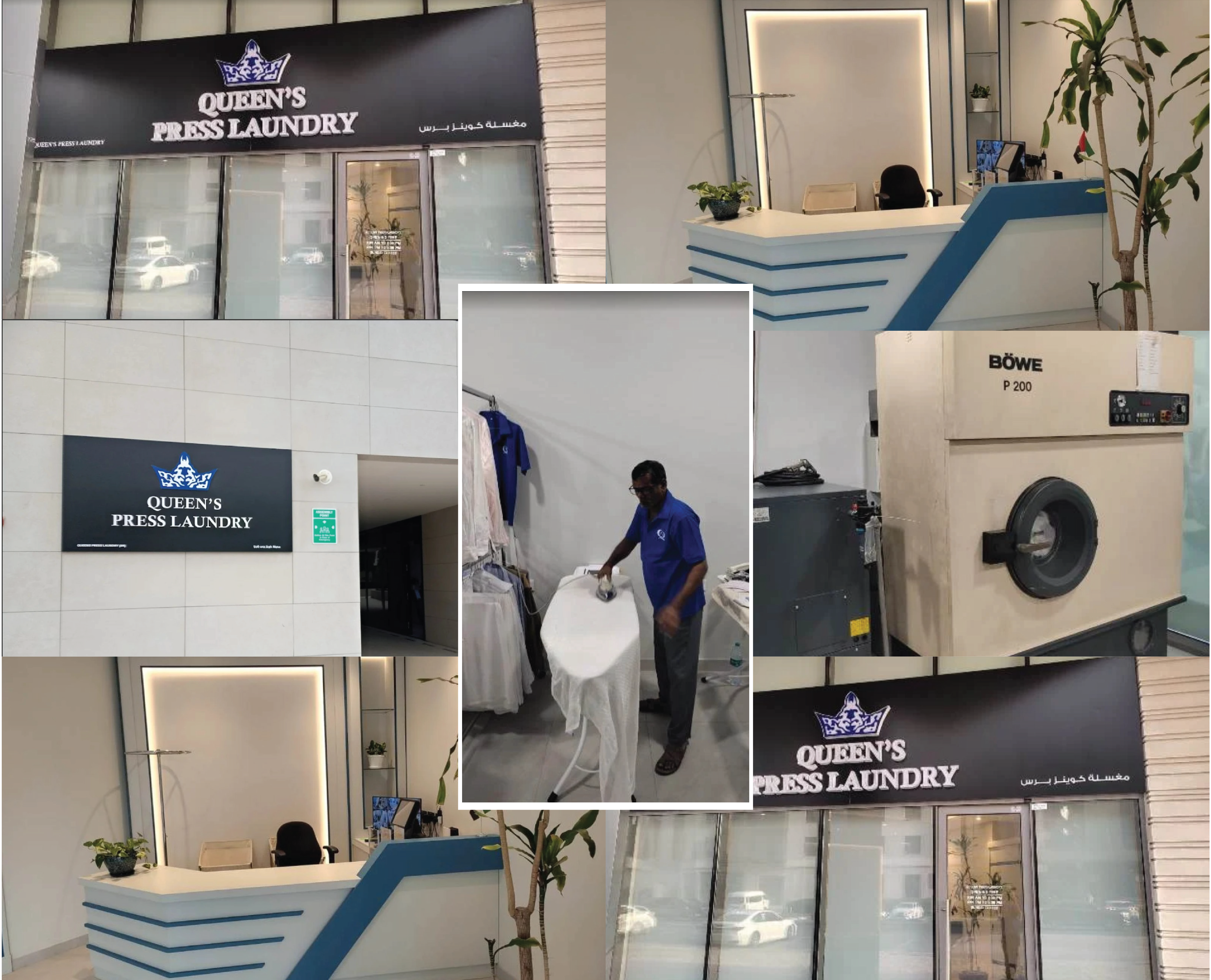 Queens Press Laundry staff working